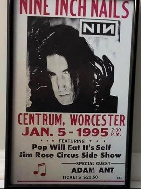 NINE INCH NAILS Tour Reproduction Poster